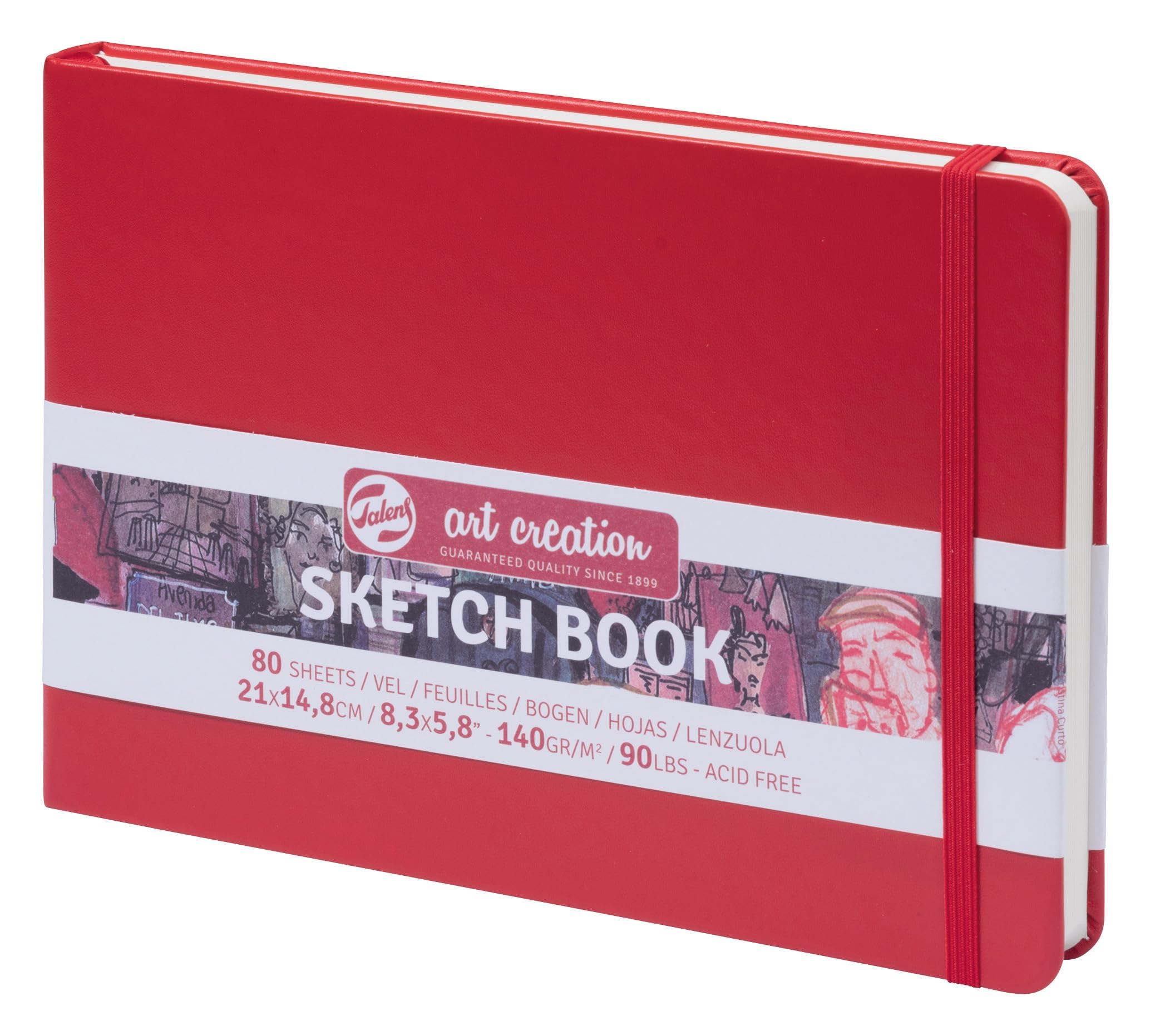 Talens Art Creation Sketchbook Red | 14.8 x 21 cm, 140 g, 80 Sheets — image 1