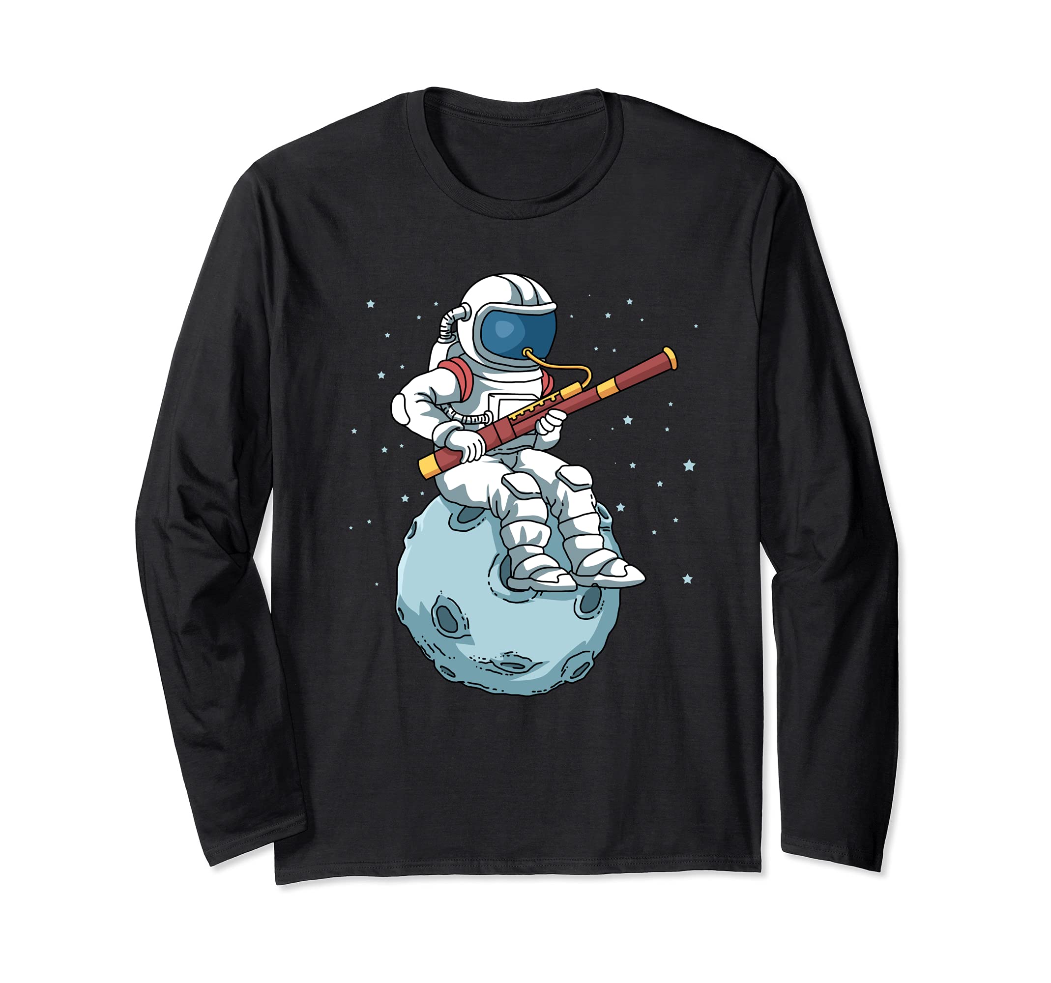 Bassoon Bassoonist Jazz Music Big Band Astronaut Bassoon Long Sleeve T-Shirt