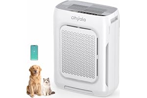 Dhyala Air Purifier for Home Large Room up to 3000Ft², H13 HEPA Washable Double-Sided Filter, Smart WiFi Air Quality Monitorf