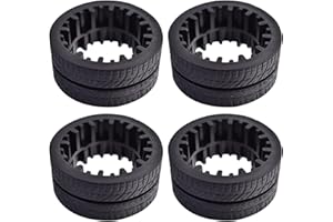 Neutop Replacement Rubber Wheel Tires Compatible with iRobot Braava Jet M6 (6110) (6012) (6112) (6113), Anti-slip, Great Adhesion and Easy Assembly, 4-Pack.