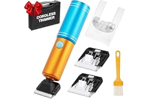 Riiai Cordless Carpet Trimmer with Shearing Guide, Lightweight Carpet Shaver Comes with 2 Blades, 400W High Power Carpet Shears, Wireless Carpet Trimmer Tool for Trimming