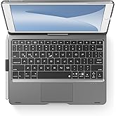 edaiser Swivel Keyboard Case for iPad 10.2 inch 9th 8th 7th, iPad Air 3rd and iPad Pro 10.5 2nd Generation; Rotatable Cover with Pencil Holder, Multi-Touch Trackpad, RGB Backlit, Space Gray