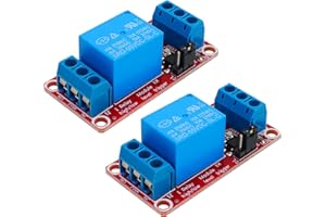 YELUFT 2pcs DC 5V 1-Channel Relay Module Isolated by SMT Optocoupler High and Low Level Trigger Module Triggered by DC 5V