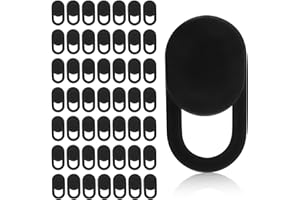 50pcs Front Laptop Camera Covers Slider, Black Ultra-Thin Webcam Cover Slide Webcam Protects Your Privacy & Security for Lapt
