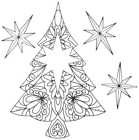 Giraffe Crafts Albero Di Natale Da Colorare 23 Cm X 30 Cm