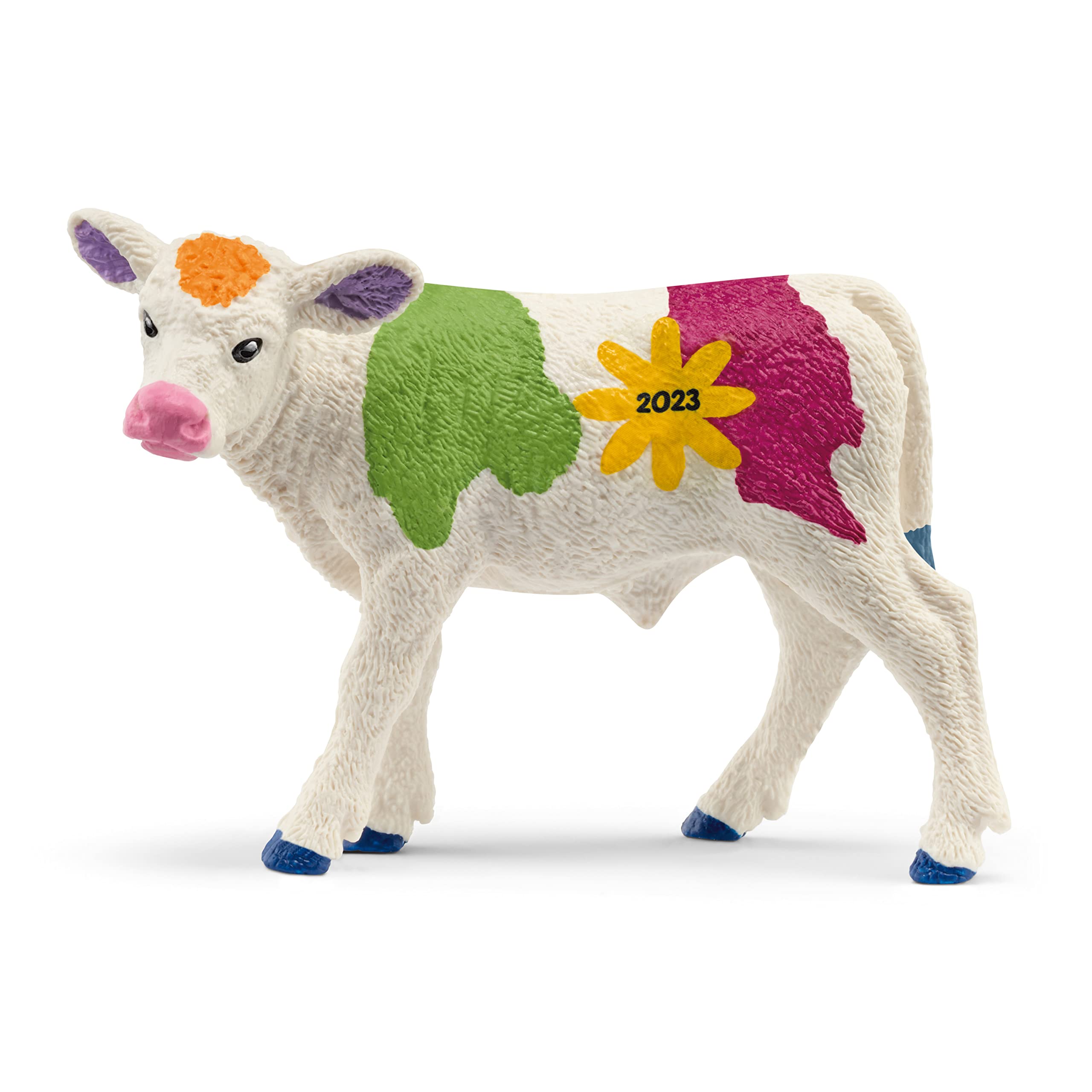 SCHLEICH 72207 Colorful Spring Calf Farm World Toy Figurine for children aged 3-8 Years