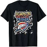 NBA Oklahoma City Thunder Airbrush Logo T-Shirt
