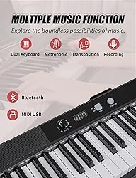 UISCOM 88 Key Semi-weighted Electronic Keyboard