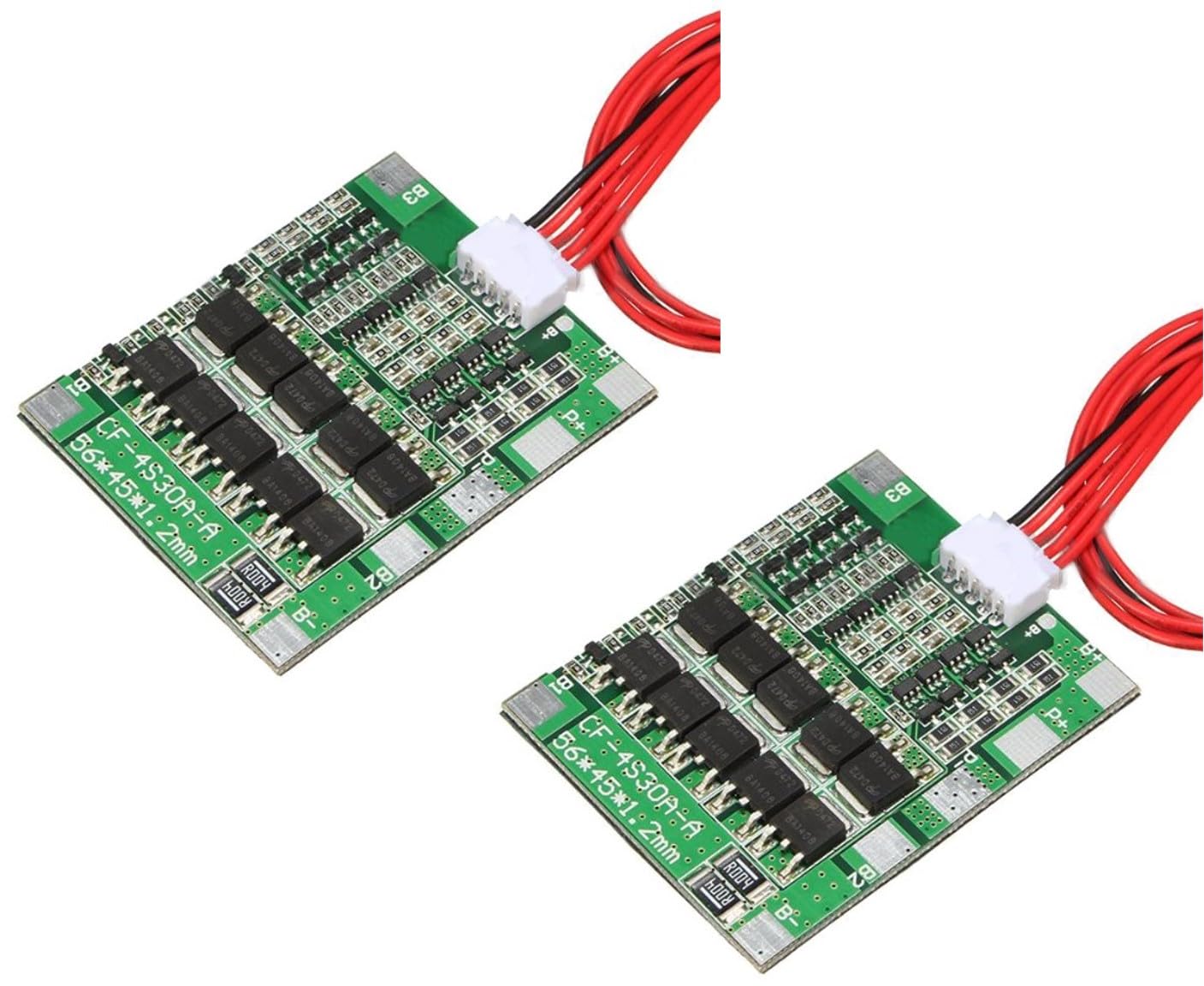 2pcs 4S 30A 14.8V Li-ion Lithium Battery PCB BMS 18650 Charger Protection Board