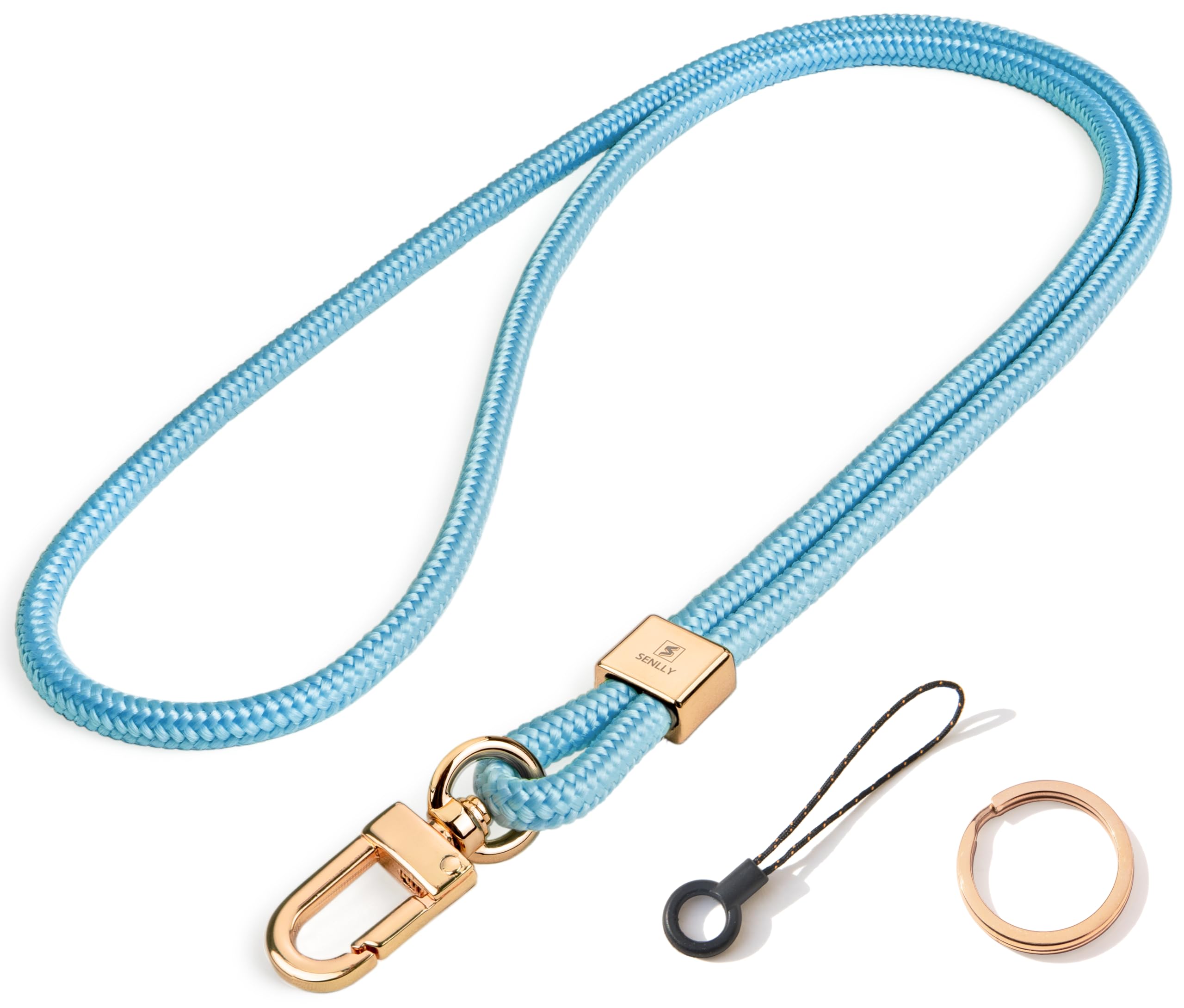 SENLLY Neck Lanyard Strap for Keys, Original Minimalist Design KeyChain and ID Badge Holder — image 1