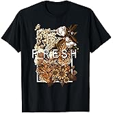 Fresh Brown Color Graphic Tee T-Shirt