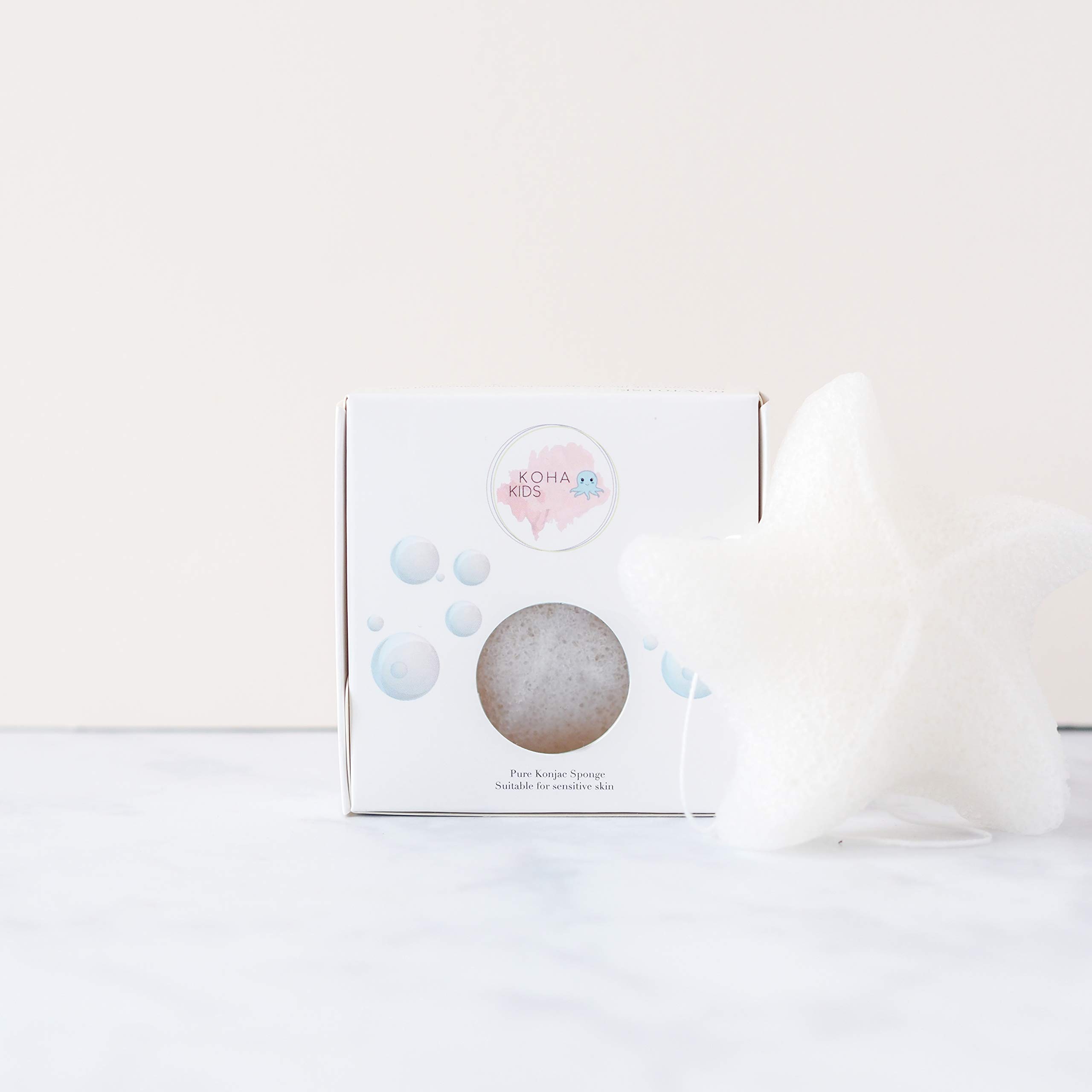 White Konjac Kids Sponge (Seastar)