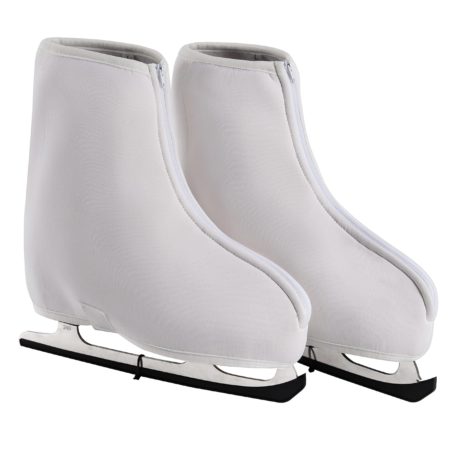 Thermal Skates Boot Covers,Protective & Insulated Warm Skate Covers for Roller Skates,Inline Skates,Figure Skates and Ice Skates Boots,Warming and Ready for Figure Skating,Ice Skating (White, S)