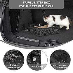 PETSFIT Portable Litter Box - Leak-Proof, Travel
