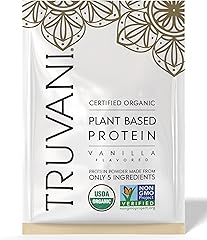 Truvani Vegan Pea Protein Powder | Vanilla | 20g Organic Plant Based Protein | 1 Serving | Keto | Gluten & Dairy Free | Low C