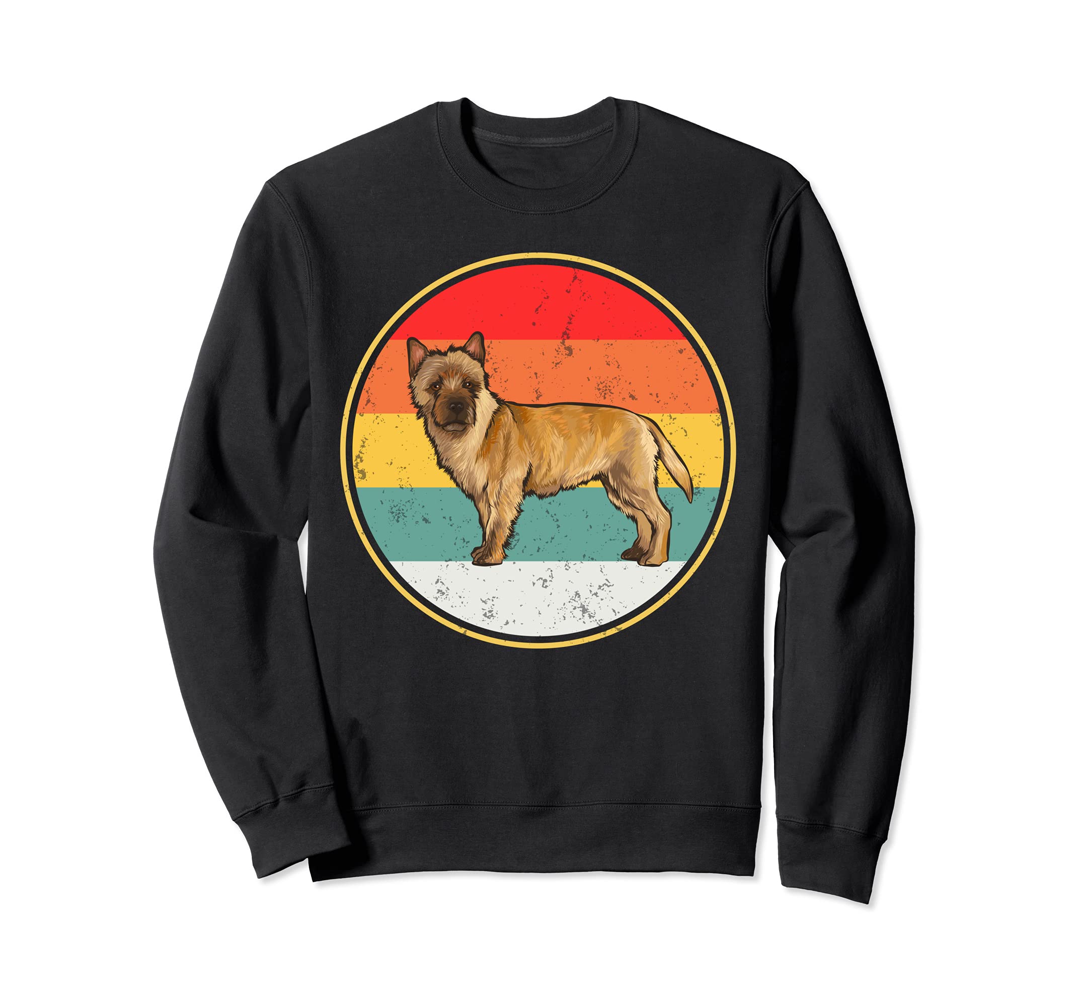 Vintage Retro Sunset Cairn Terrier Dog Sweatshirt