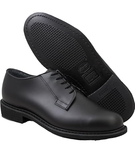 Amazon.com | Bates Men's Leather Uniform Work Shoe,Black,3 C US