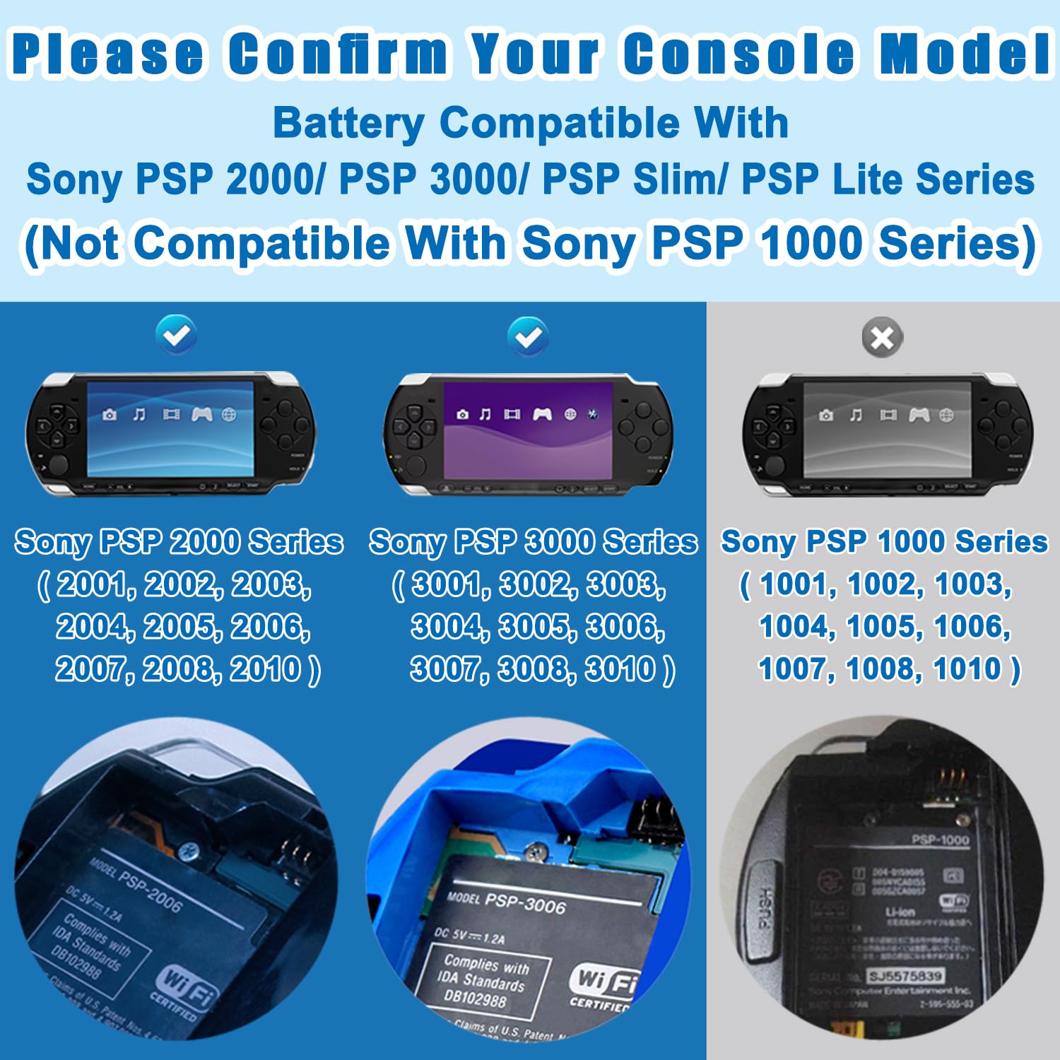 OSTENT 1200mAh 3.6V Li-ion Polymer Lithium Ion Rechargeable Battery Pack Replacement for Sony PSP 2000/3000 PSP-S110 Console