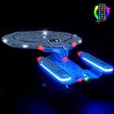 BrickBling LED Light Only Compatible with Lego U.S.S. Enterprise NCC-1701-D | Creative Lighting Compatible with Lego 10356 Starship - Excluding Model (RC Version Light)