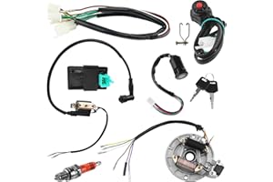 PRO BAT Lifan Complete Kick Starter Engine Wiring Harness Loom with A7TJC Spark Plug Coil Magneto for X50 CRF50 70cc 110cc 125cc 140cc 150cc Pit Dirt Trail Pro Bike
