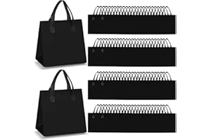 Kacctyen 100 Pcs Insulated Take Out Bags Bulk 9.5 x 6 x 9.5 in Thermal Insulation Food Bag for Coffee, Milk Tea, Hot Cold Food, Delivery Cooler Bag for Catering Restaurant Grocery Picnic (Black)