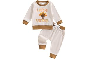 Ayalinggo Valentines Baby Boy Outfit Toddler Valentines Shirt Crewneck Sweatshirt Pants Waffle Spring Clothes Set