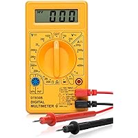 HILTEX 40508 Digital Multimeter Diode & Transistor Tester AC DC Volt Test Voltmeter, Automotive Multimeter Meter Tester, Meas