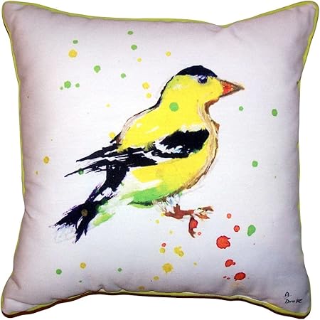Amazon Com Betsy Drake Betsy S Goldfinch Extra Large Pillow 22 X