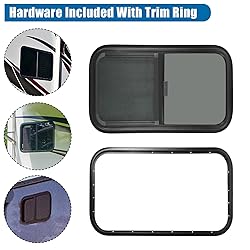 OUTPRIZE Horizontal RV Window, 21" W x 14" H Tinted