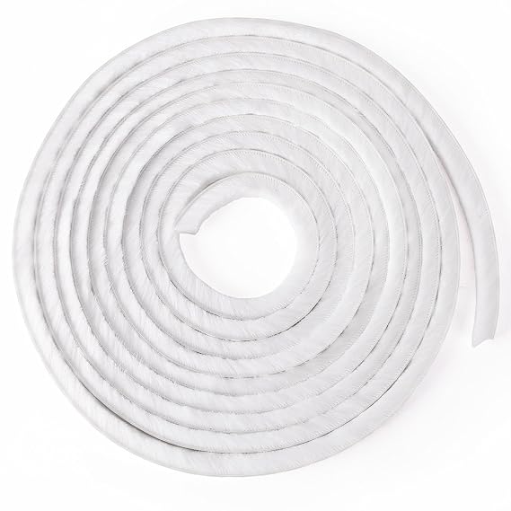 SurePromise 15mm Weather Brush Pile Strip Insulation Seal Draught Door