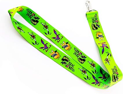 Amazon Com ahh Real Monsters Krumm Ickis Oblina 90s Nick Cartoons Keychain Lanyard Keyring Id Badge Holder Lyn 081 2 Lanyards Arts Crafts Sewing