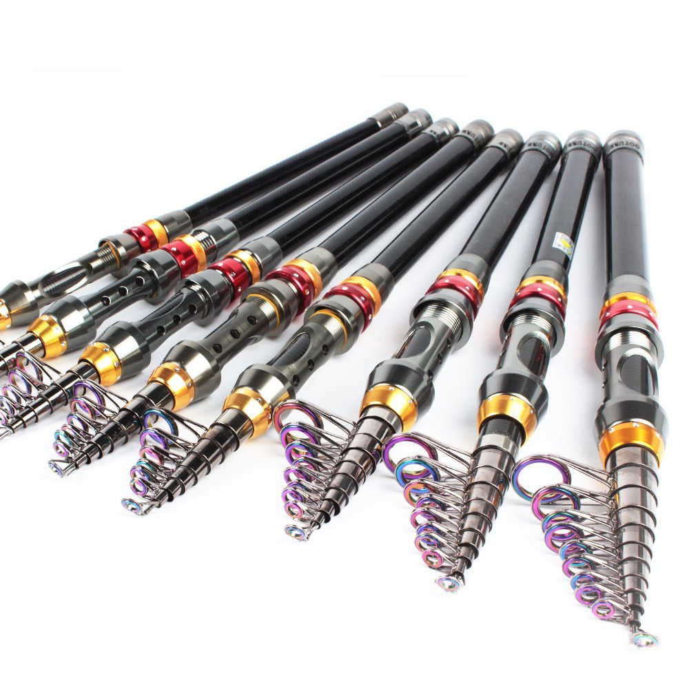 Goture Telescopic Fishing Rod, Ultralight Travel Fishing Rod, Portable Carbon Fiber Spinning Fishing Pole For Carp Fishing