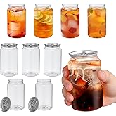 BESTonZON Reusable Pet Bottles 12Oz Clear Plastic Drink Containers with Easy-Grip Pull Lids Multipurpose Water Juice Smoothie Bottles for Indoor and Outdoor Use 4.72X2.55X2.55 Inch