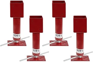 BISupply Screw Jack Post 4 Pack - Temporary House Jacks for Leveling 4x4 Crawlspace Basement Shore Beams