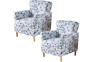 HAOYONG Banquet Armchair Slipcover Stretch Chair Covers 1-Piece Armchair Sofa Covers Soft Arm Chair Cover Removable Washable Single Couch Covers Furniture Protector for Living Room - Set of 2