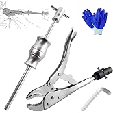 SGT Locking Pliers Slide Hammer Set, Vise Grip Slide Hammer Puller Set | 9.8 in Locking Pliers 2 lb Slide Hammer With Quick Release Swivel Connector, Removing Nails Bolts Pins Seals and CV Axles