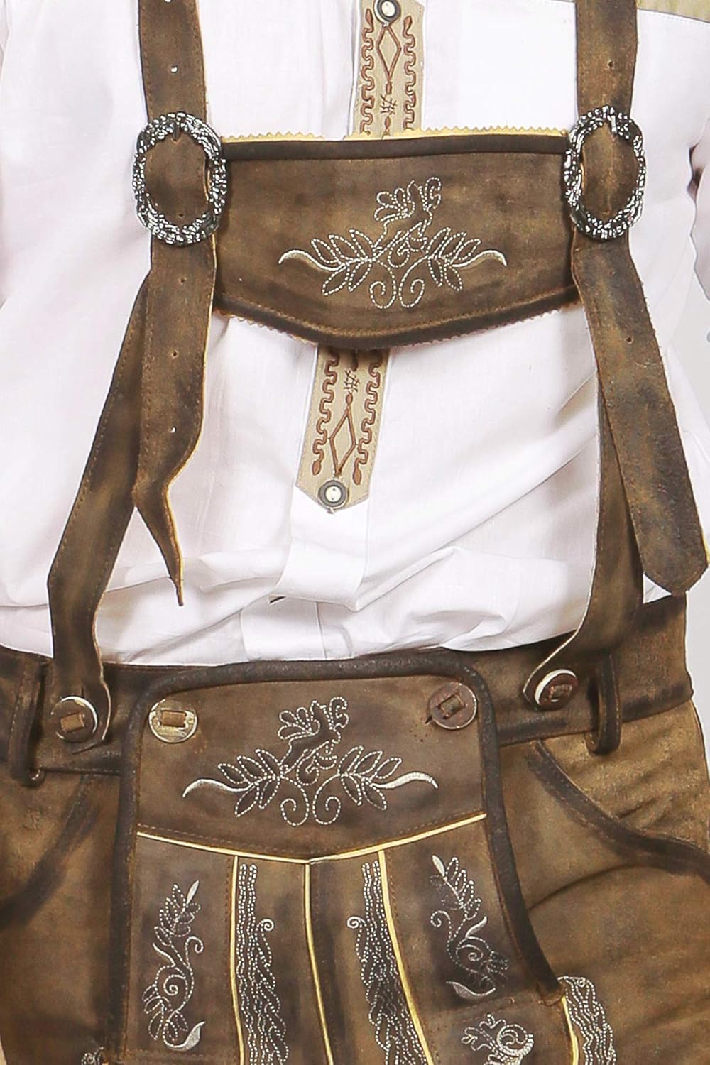 Oktoberfest Bavarian Short Lederhosen Men | Traditional Authentic German Outfit: Clothing