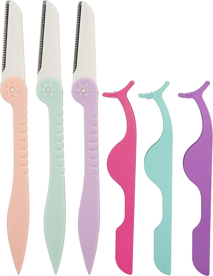 Eyebrow Razors, [ Eyelash Applicator Inculde ],Taolele [6 Pcs] Eyebrow