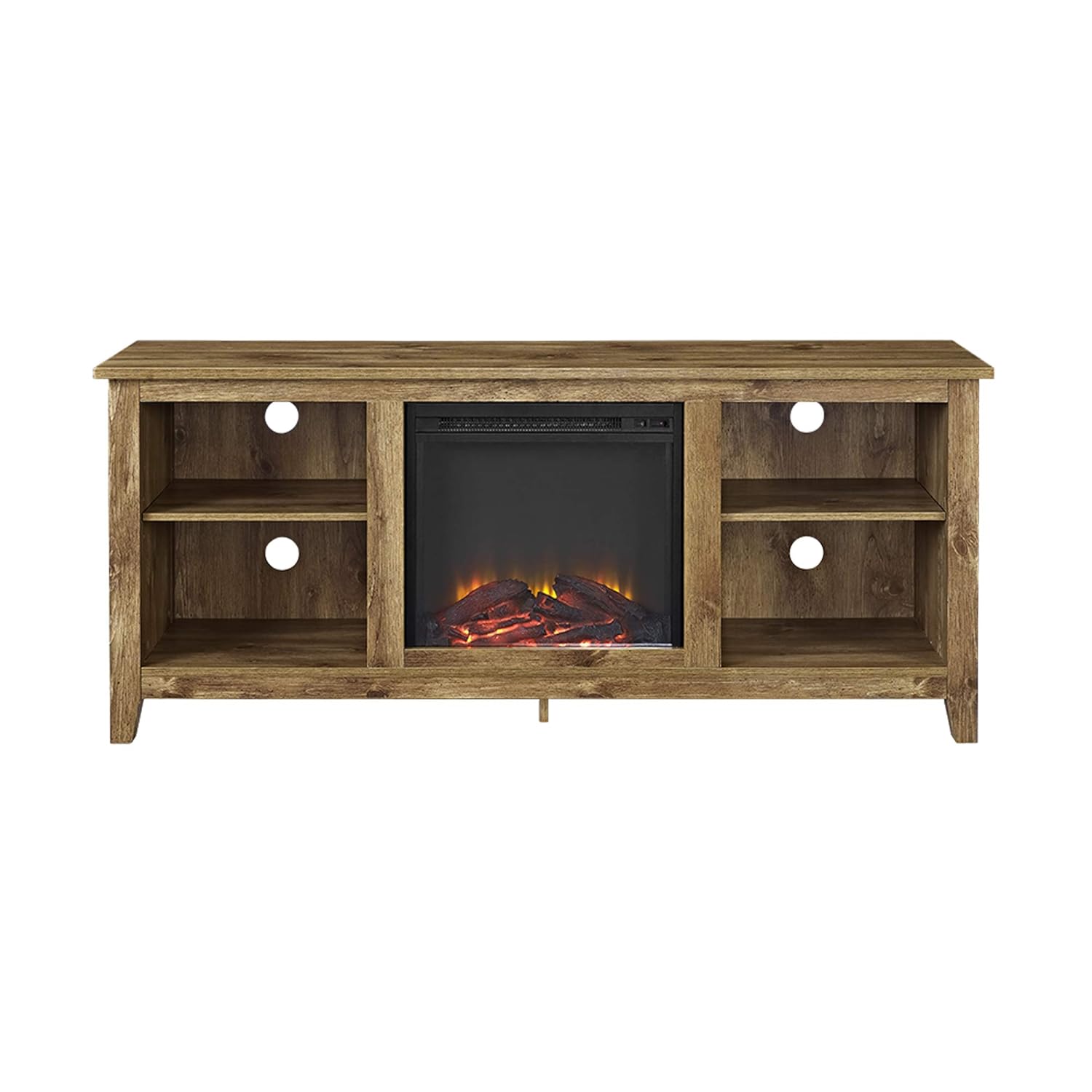 We Furniture 58 Traditional Rustic Country Fireplace Tv Stand