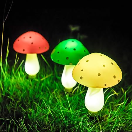 Amazon Com Sungath Solar Mushroom Lights Outdoor Solar Powered