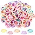 200 Pcs Baby Hair Ties, Toddler Hair Elastics Kids Seamless Elastic Hair Bands Kids Hair Ties Mini Ponytail Holders for Girls