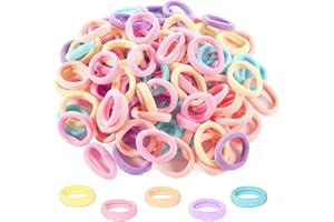 Baby Hair Ties, Elastic Hair Bands 200 Pcs Seamless Mini Hair Ties for Girls and Kids
