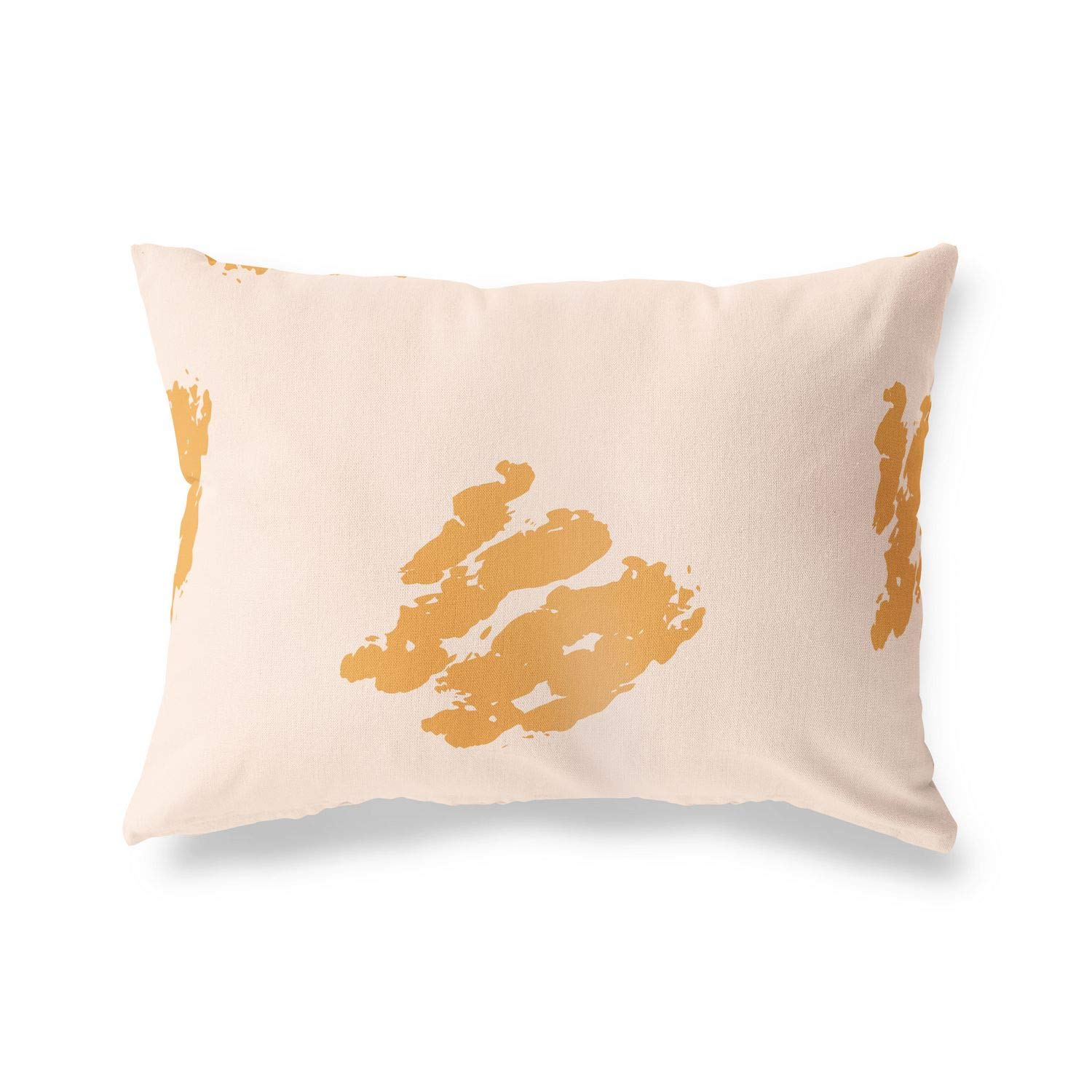 Bonamaison Decorative Cushion Cover Orange & Off White, Throw Pillow Covers, Home Decorative Pillowcases for Livingroom, Sofa, Bedroom, Size: 35x50 Cm - Designed and Manufactured in Turkey