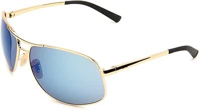 Amazon.com: Ray-Ban RB3387 - GOLD Frame BLUE MIRROR Lenses 64mm Non-Polarized: Shoes