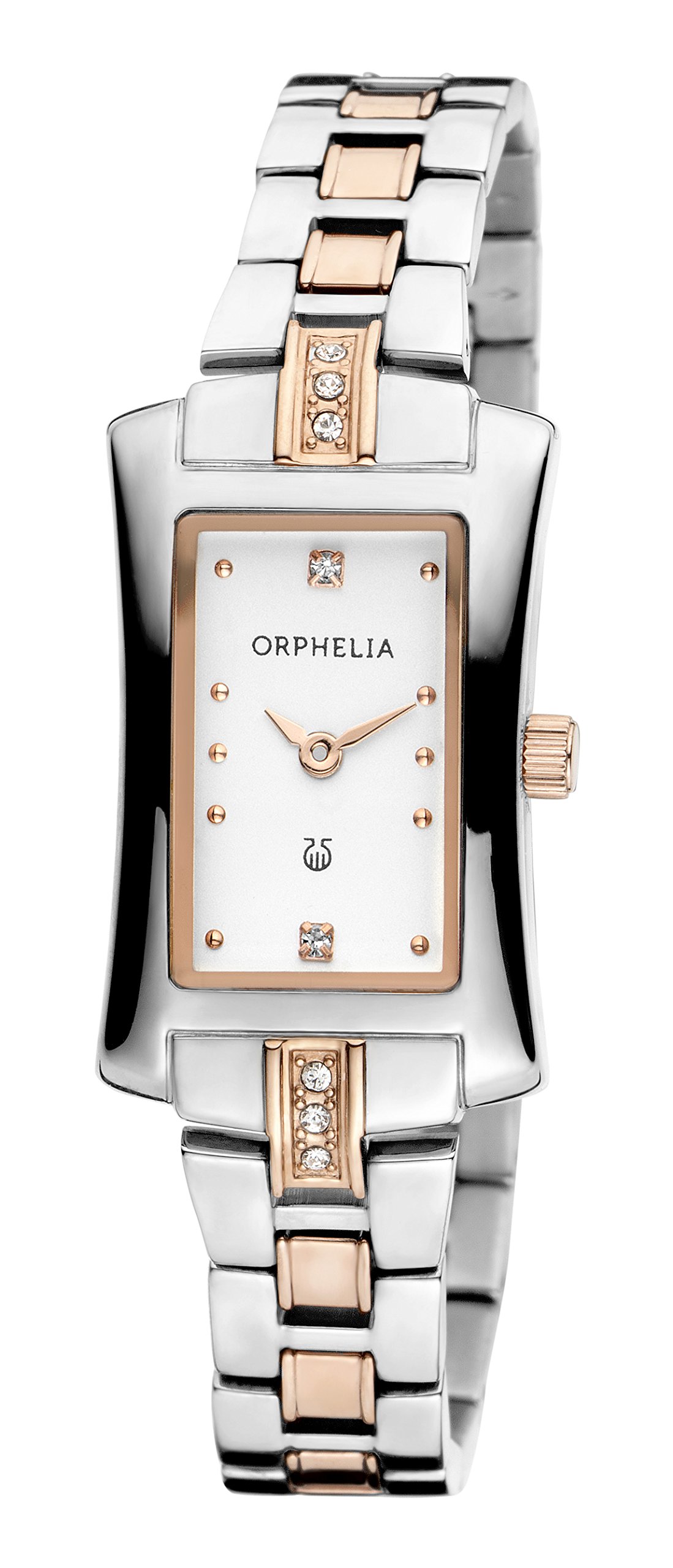 Orphelia Women's Quartz Watch with White Dial Analogue Display and Silver Stainless Steel OR53371012