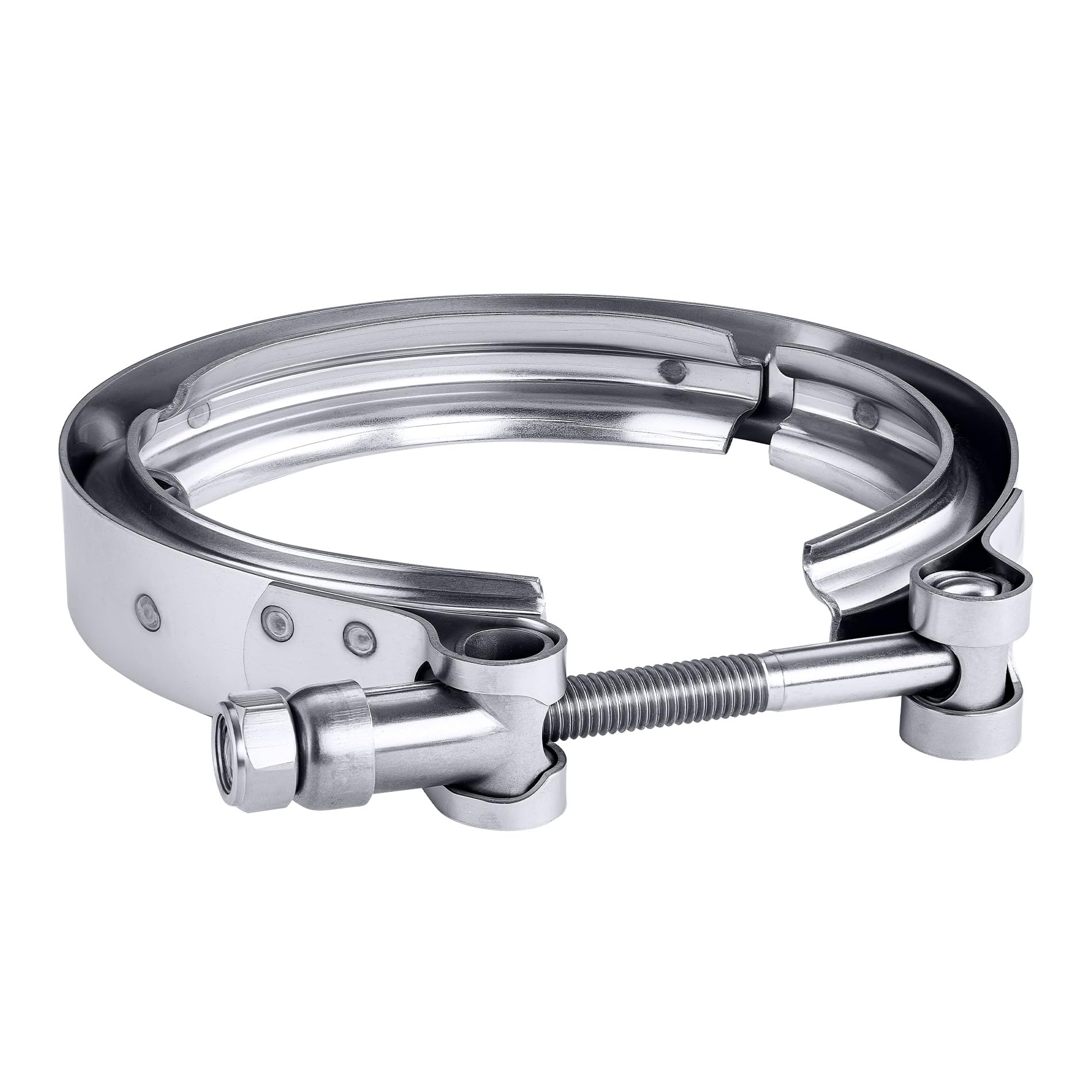 EVIL ENERGY V Band Clamp for Flange Kit Stainless Steel (4, 4.0") Image