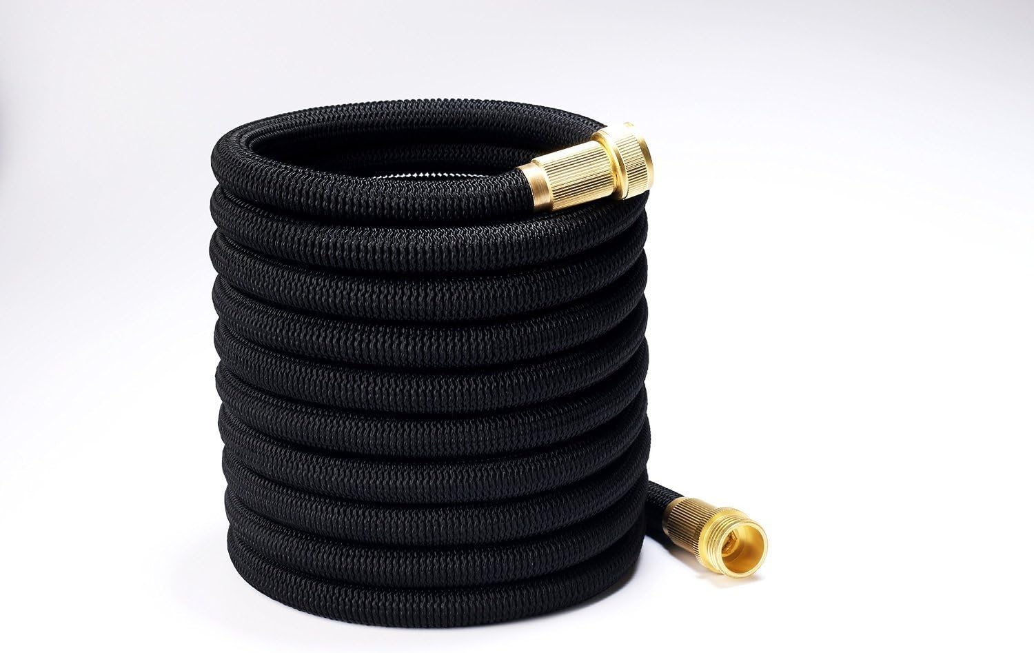 Garden Water Hose | 2018 Expandable Water Hose With 3 Layer Core | Xquizite Black Expandable Garden Water Hose 50ft | Flexible Expanding Hose For Heavy Duty Usage | Kink-Freet & Compact
