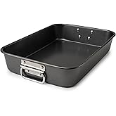 Tiawudi Lasagna Pan with Handles, 15x10x3 Inch Bakeware for Oven, Nonstick Rectangular Roasting Pan, Deep Baking Dish for Cake and Brownie, Heavy Duty