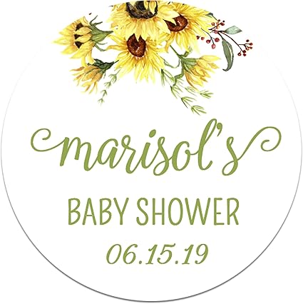 personalized stickers for baby shower favors