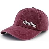 Xucamty Mama Hat for Women, Funny Adjustable Cotton Embroidered Mom Gifts Baseball Cap
